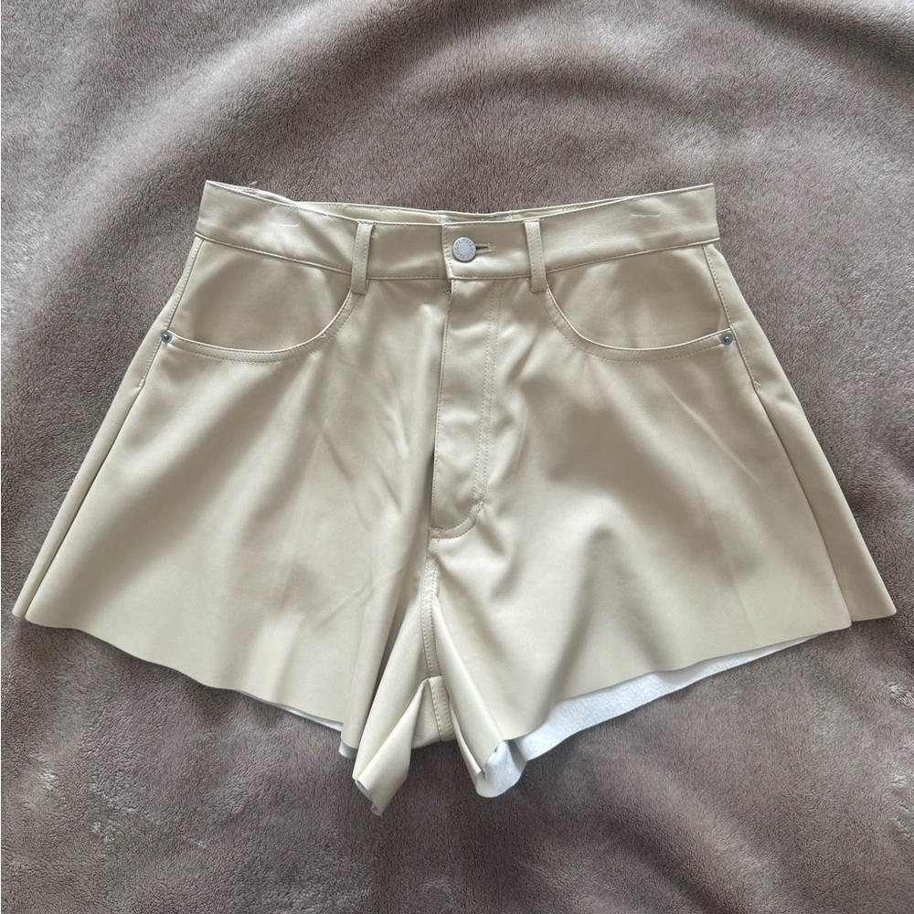 WeWoreWhat Vegan Leather Shorts